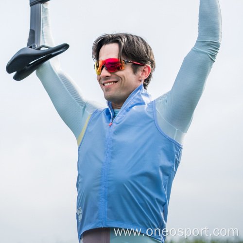 Men's Windproof Full Collar Vest Cycling Rain Gilet